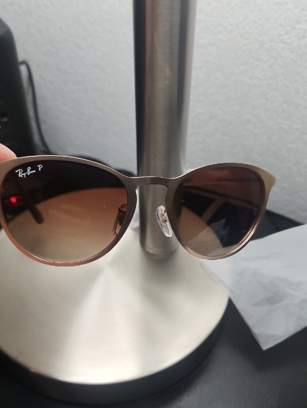Ray-Ban Women's Beige Frame Brown Lens Sunglasses - Picture 16 of 16